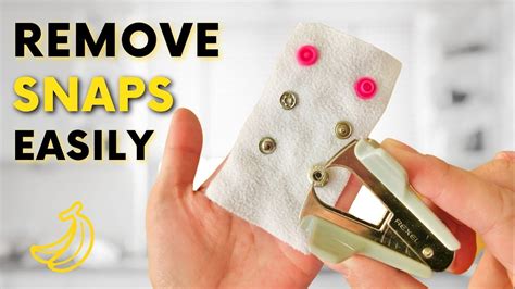 how to remove a metal snap from fabric|how to remove snaps without destroying.